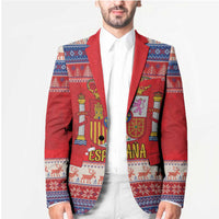Spain Coat Of Arms Christmas Blazer Feliz Navidad - Wonder Print Shop