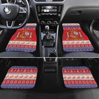 Spain Coat Of Arms Christmas Car Mats Feliz Navidad - Wonder Print Shop