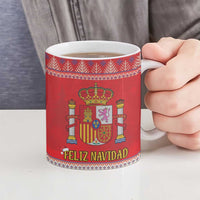 Spain Coat Of Arms Christmas Ceramic Mug Feliz Navidad - Wonder Print Shop
