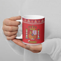 Spain Coat Of Arms Christmas Ceramic Mug Feliz Navidad - Wonder Print Shop