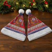 Spain Coat Of Arms Christmas Santa Hat Feliz Navidad - Wonder Print Shop