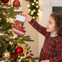 Spain Coat Of Arms Christmas Stocking Feliz Navidad - Wonder Print Shop