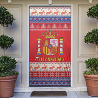 Spain Coat Of Arms Christmas Door Cover Feliz Navidad - Wonder Print Shop