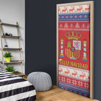 Spain Coat Of Arms Christmas Door Cover Feliz Navidad - Wonder Print Shop