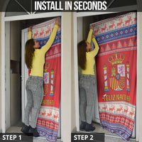 Spain Coat Of Arms Christmas Door Cover Feliz Navidad - Wonder Print Shop