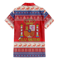 Spain Coat Of Arms Christmas Family Matching Mermaid Dress and Hawaiian Shirt Feliz Navidad - Wonder Print Shop