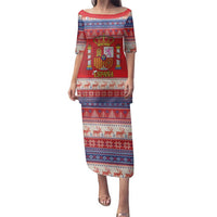 Spain Coat Of Arms Christmas Family Matching Puletasi and Hawaiian Shirt Feliz Navidad - Wonder Print Shop