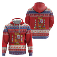 Spain Coat Of Arms Christmas Hoodie Feliz Navidad - Wonder Print Shop