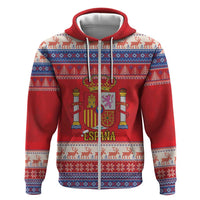 Spain Coat Of Arms Christmas Hoodie Feliz Navidad - Wonder Print Shop