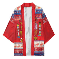Spain Coat Of Arms Christmas Kimono Feliz Navidad - Wonder Print Shop