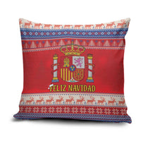 Spain Coat Of Arms Christmas Pillow Cover Feliz Navidad - Wonder Print Shop