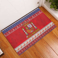 Spain Coat Of Arms Christmas Rubber Doormat Feliz Navidad - Wonder Print Shop