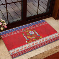 Spain Coat Of Arms Christmas Rubber Doormat Feliz Navidad - Wonder Print Shop