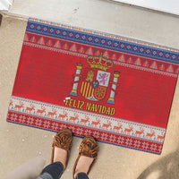 Spain Coat Of Arms Christmas Rubber Doormat Feliz Navidad - Wonder Print Shop