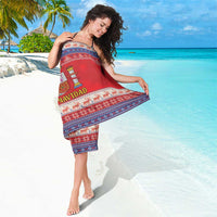 Spain Coat Of Arms Christmas Sarong Feliz Navidad - Wonder Print Shop