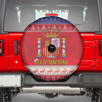 Spain Coat Of Arms Christmas Spare Tire Cover Feliz Navidad - Wonder Print Shop