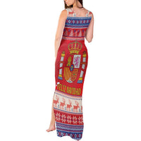 Spain Coat Of Arms Christmas Tank Maxi Dress Feliz Navidad - Wonder Print Shop