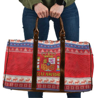 Spain Coat Of Arms Christmas Travel Bag Feliz Navidad - Wonder Print Shop