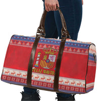 Spain Coat Of Arms Christmas Travel Bag Feliz Navidad - Wonder Print Shop