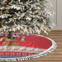 Spain Coat Of Arms Christmas Tree Skirt Feliz Navidad - Wonder Print Shop