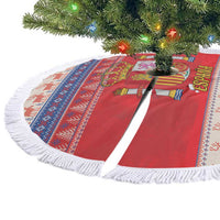 Spain Coat Of Arms Christmas Tree Skirt Feliz Navidad - Wonder Print Shop