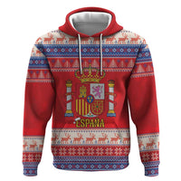 Spain Coat Of Arms Christmas Zip Hoodie Feliz Navidad - Wonder Print Shop