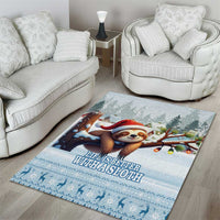 Merry Slothmas Area Rug Life Is Better With A Sloth - Wonder Print Shop