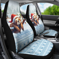Merry Slothmas Car Seat Cover Life Is Better With A Sloth - Wonder Print Shop