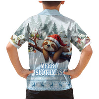 Merry Slothmas Family Matching Mermaid Dress and Hawaiian Shirt Life Is Better With A Sloth - Wonder Print Shop