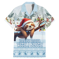 Merry Slothmas Family Matching Mermaid Dress and Hawaiian Shirt Life Is Better With A Sloth - Wonder Print Shop