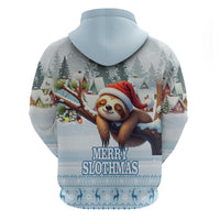 Merry Slothmas Hoodie Life Is Better With A Sloth - Wonder Print Shop