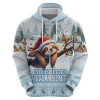Merry Slothmas Hoodie Life Is Better With A Sloth - Wonder Print Shop