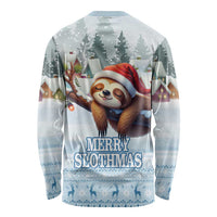 Merry Slothmas Long Sleeve Shirt Life Is Better With A Sloth - Wonder Print Shop