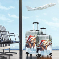 Merry Slothmas Luggage Cover Life Is Better With A Sloth - Wonder Print Shop