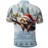 Merry Slothmas Polo Shirt Life Is Better With A Sloth - Wonder Print Shop