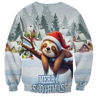 Merry Slothmas Sweatshirt Life Is Better With A Sloth - Wonder Print Shop