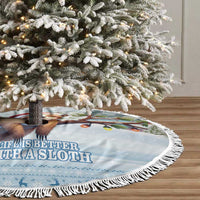 Merry Slothmas Tree Skirt Life Is Better With A Sloth - Wonder Print Shop