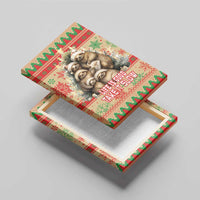 Slothy Christmas Canvas Wall Art Life Is Good Take It Slow - Wonder Print Shop