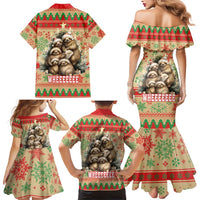 Slothy Christmas Family Matching Mermaid Dress and Hawaiian Shirt Life Is Good Take It Slow - Wonder Print Shop