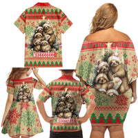 Slothy Christmas Family Matching Off Shoulder Short Dress and Hawaiian Shirt Life Is Good Take It Slow - Wonder Print Shop