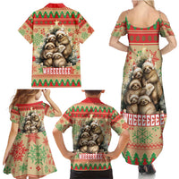 Slothy Christmas Family Matching Summer Maxi Dress and Hawaiian Shirt Life Is Good Take It Slow - Wonder Print Shop