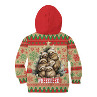 Slothy Christmas Kid Hoodie Life Is Good Take It Slow - Wonder Print Shop
