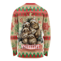 Slothy Christmas Long Sleeve Shirt Life Is Good Take It Slow - Wonder Print Shop