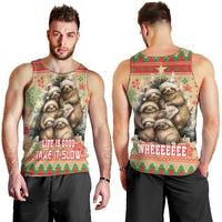 Slothy Christmas Men Tank Top Life Is Good Take It Slow - Wonder Print Shop