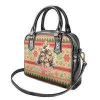 Slothy Christmas Shoulder Handbag Life Is Good Take It Slow