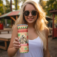 Slothy Christmas Skinny Tumbler Life Is Good Take It Slow - Wonder Print Shop