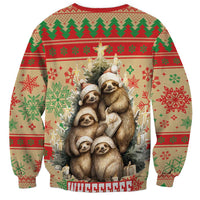 Slothy Christmas Sweatshirt Life Is Good Take It Slow - Wonder Print Shop