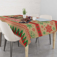Slothy Christmas Tablecloth Life Is Good Take It Slow - Wonder Print Shop