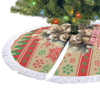 Slothy Christmas Tree Skirt Life Is Good Take It Slow - Wonder Print Shop