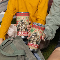 Slothy Christmas Tumbler Cup Life Is Good Take It Slow - Wonder Print Shop